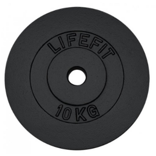 შტანგის ბლინი Lifefit F-KOT30-10, 10Kg, Black