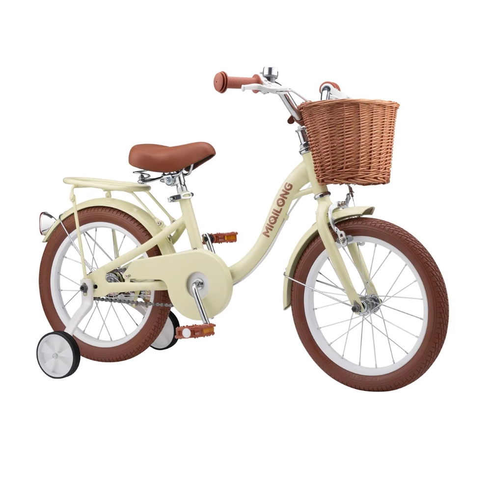 Miqilon RBB-LS16, 16", Children's Bicycle, Beige