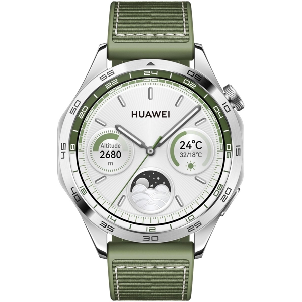 სმარტ საათი Huawei 55020BGY GT4, 1.43", 5ATM Waterproof, Bluetooth, Smart Watch, Green