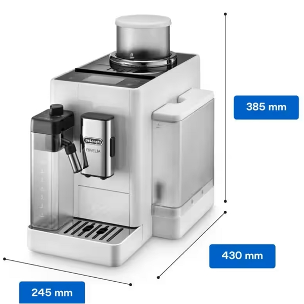 DeLonghi EXAM440.55.W, 1450W, 1.4L, Coffee Machine, Arctic White