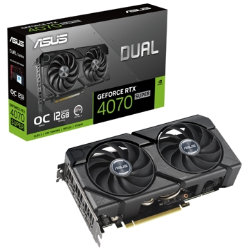 Asus 90YV0J15-M0NA00, Gaming DUAL-RTX4070, 12GB, 192bit, HDMI, DP, Black