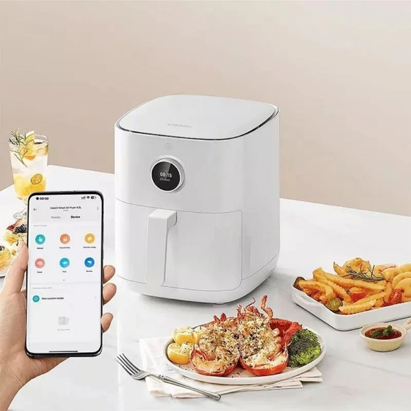 აეროგრილი Xiaomi BHR8234EU MAF14, 1500W, 4.5L, Smart Air Fryer, White