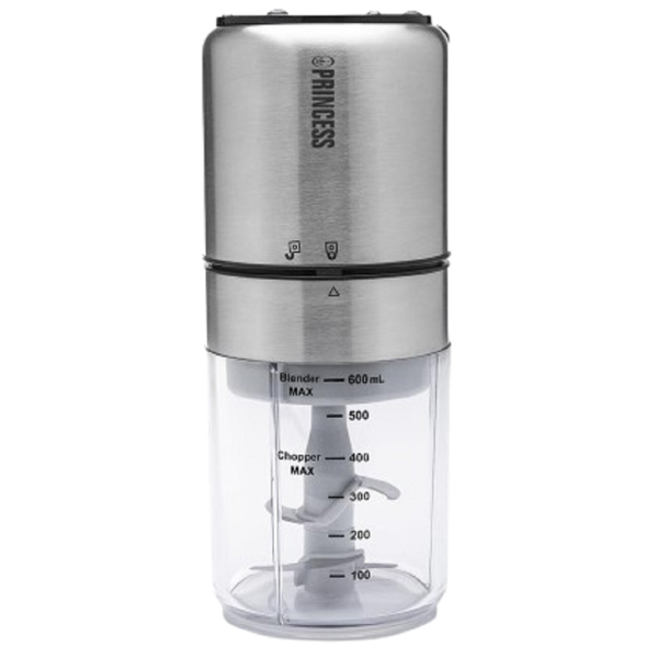 Princess 221080, 350W, 0.5L, Multi Chopper and Blender, Silver