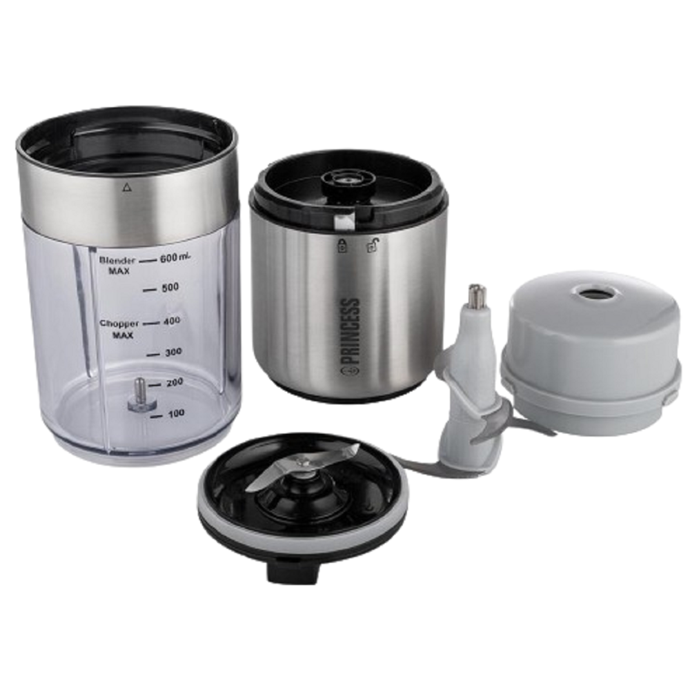 ჩოპერი და ბლენდერი Princess 221080, 350W, 0.5L, Multi Chopper and Blender, Silver