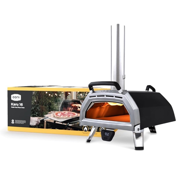 პიცის ღუმელი Ooni UU-P0E400, Pizza Oven, Black/Silver