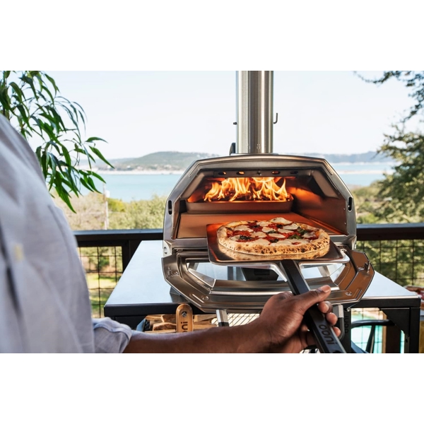 პიცის ღუმელი Ooni UU-P0E400, Pizza Oven, Black/Silver