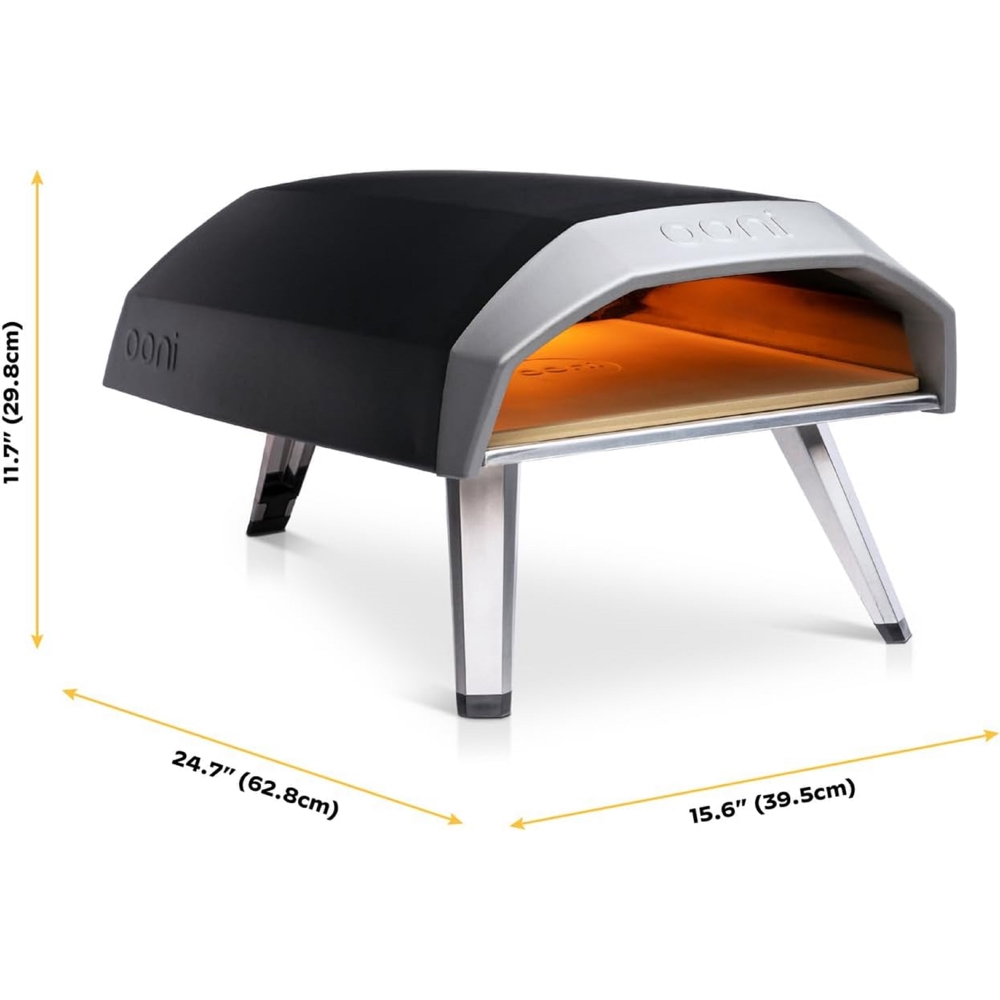 პიცის ღუმელი Ooni UU-P07000, Pizza Oven, Black/Silver