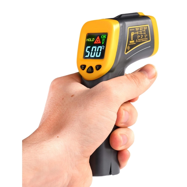 Ooni UU-P06100, Digital Infrared Thermometer, Black/Yellow