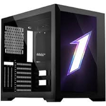 1STPLAYER 1STPLR-SP7-EV-BK, Computer Case, MidT, M-ATX, ATX, USB 3.0, USB-C, Black