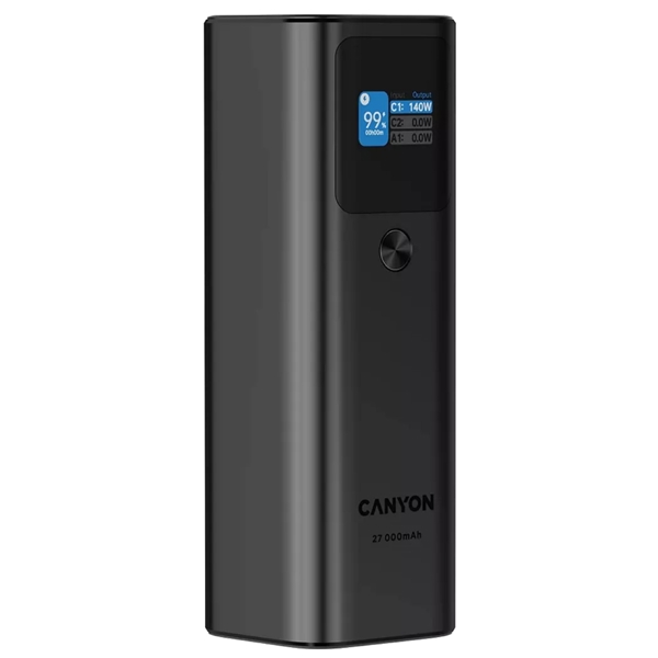 Canyon CNE-CPB2010DG, 27000mAh, USB Type-C, USB, Power Bank, Dark Grey
