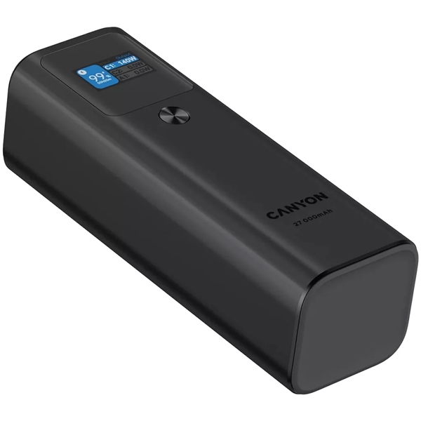 Canyon CNE-CPB2010DG, 27000mAh, USB Type-C, USB, Power Bank, Dark Grey