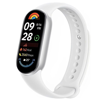 Xiaomi BHR8340GL Smart Band 9, 1.62", 5 ATM Waterproof, Bluetooth, Fitness Tracker, Glacier Silver