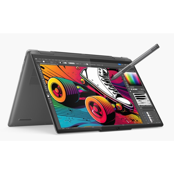 ნოუთბუქი Lenovo 83DJ008RRK Yoga 7, 14", Ultra 7-155H, 16GB, 1TB SSD, Integrated, Storm Grey