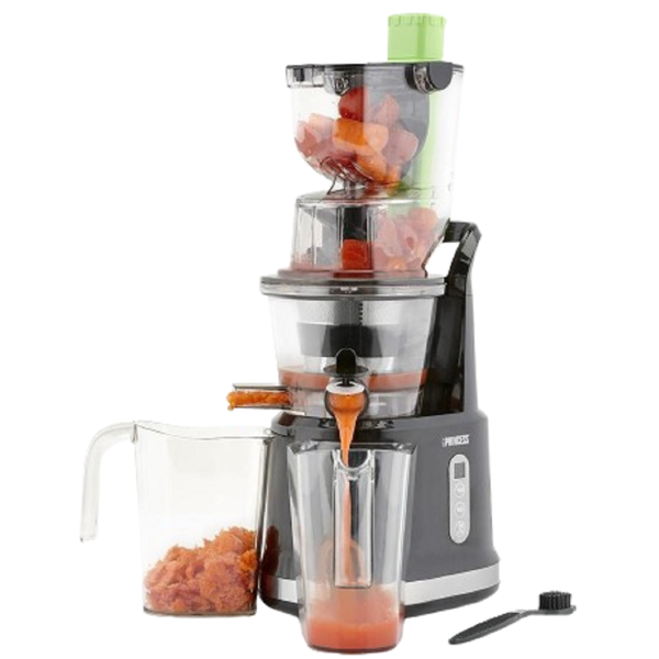 წვენსაწური Princess 202045, 200W, 0.9L, Juicer, Silver