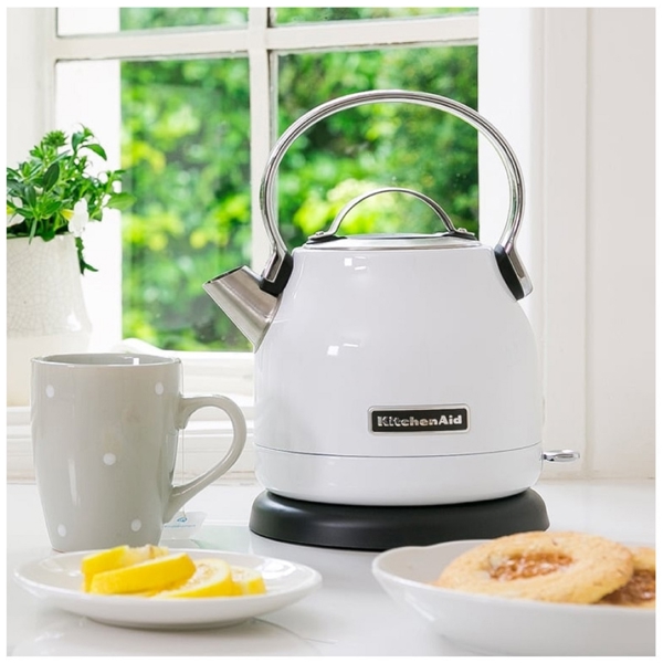 ელექტრო ჩაიდანი KitchenAid 5KEK1222BWH, 2200W, 1.25L, Electric Kettle, White