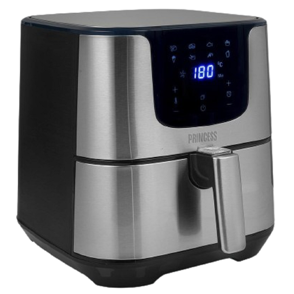 Princess 182060, 1700W, 5.5L, Air Fryer, Black/Silver