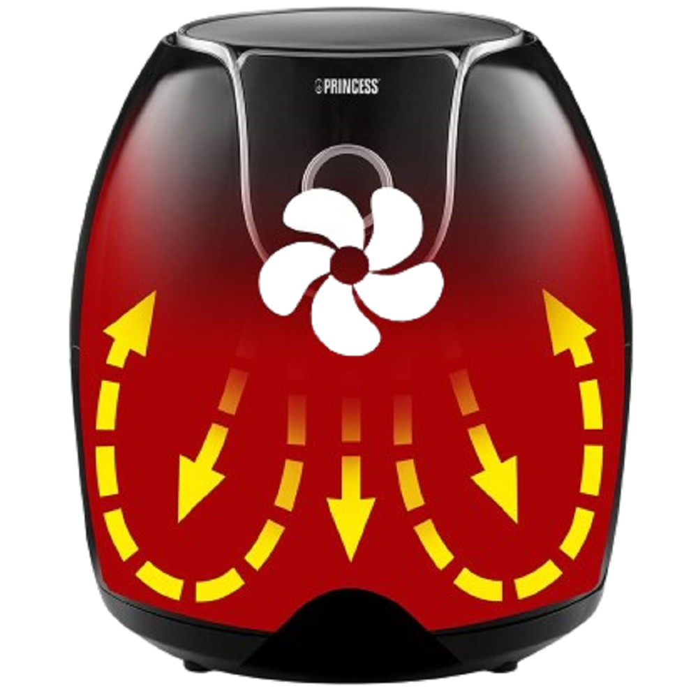 აეროგრილი Princess 182055, 1700W, 5.2L, Air Fryer, Black