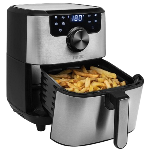 Princess 182033, 1500W, 4.5L, Air Fryer, Silver 