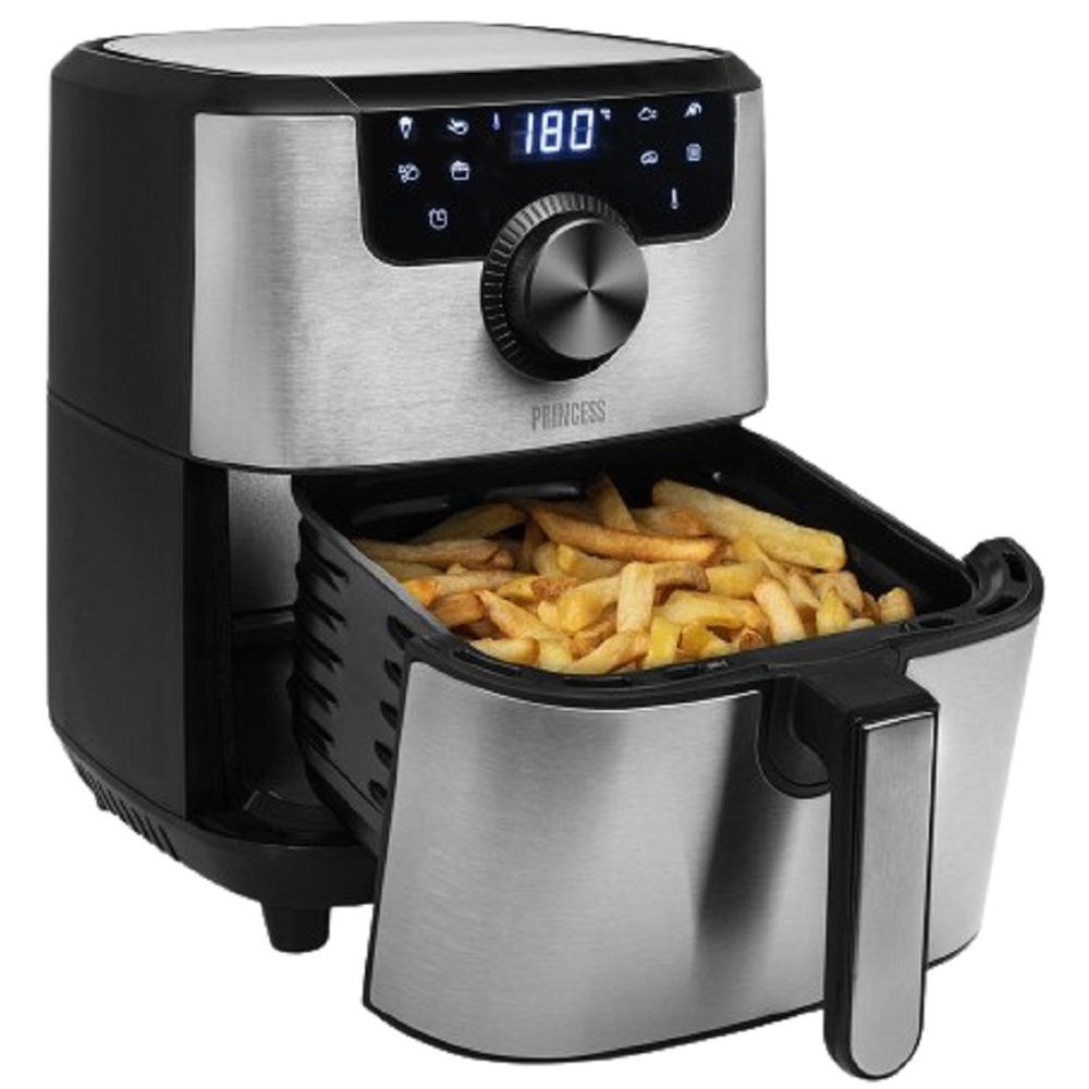 აეროგრილი Princess 182033, 1500W, 4.5L, Air Fryer, Silver 