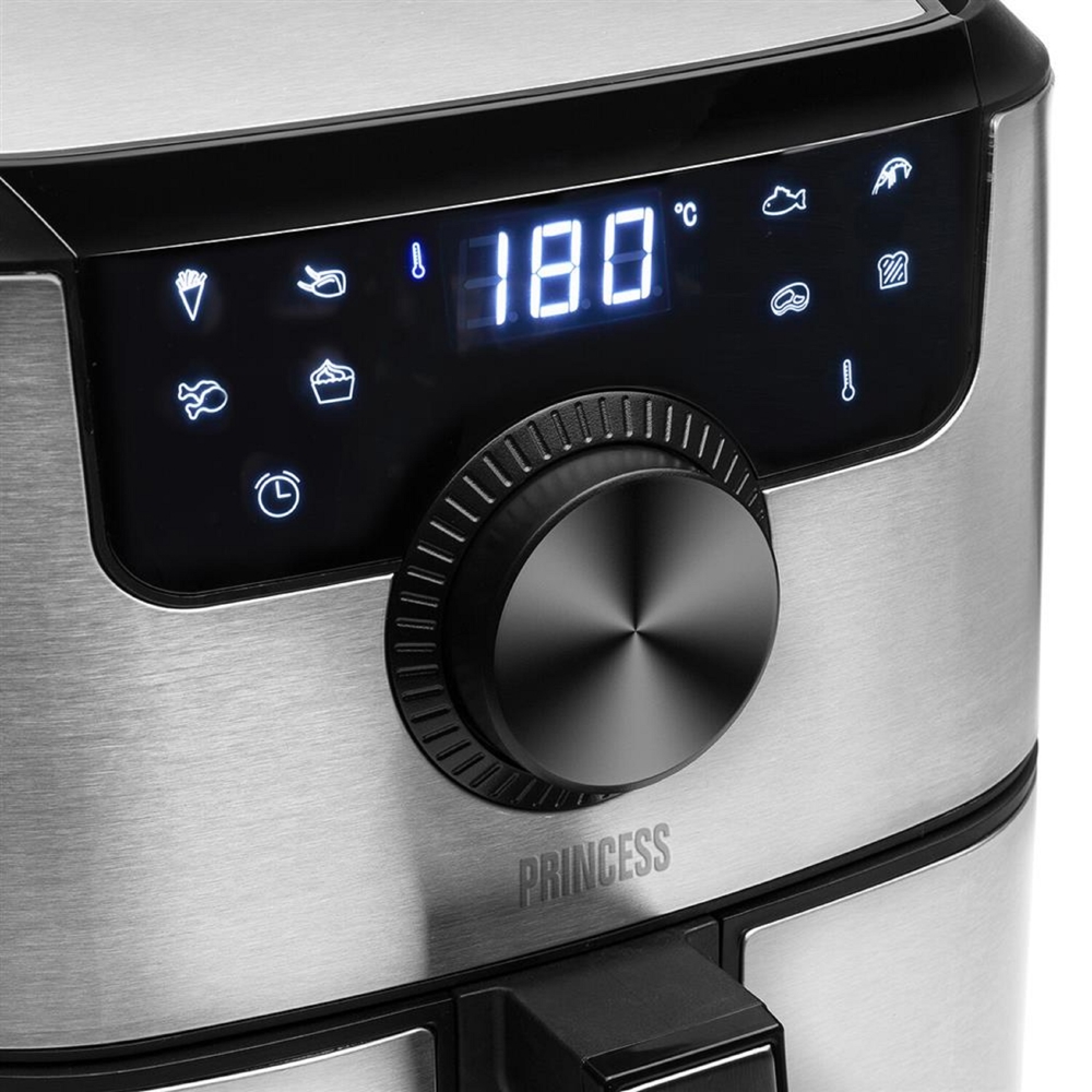 აეროგრილი Princess 182033, 1500W, 4.5L, Air Fryer, Silver 