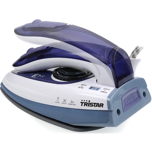 ორთქლის უთო Tristar ST-8152, 1100W, 0.06L, Steam Iron, White/Purple