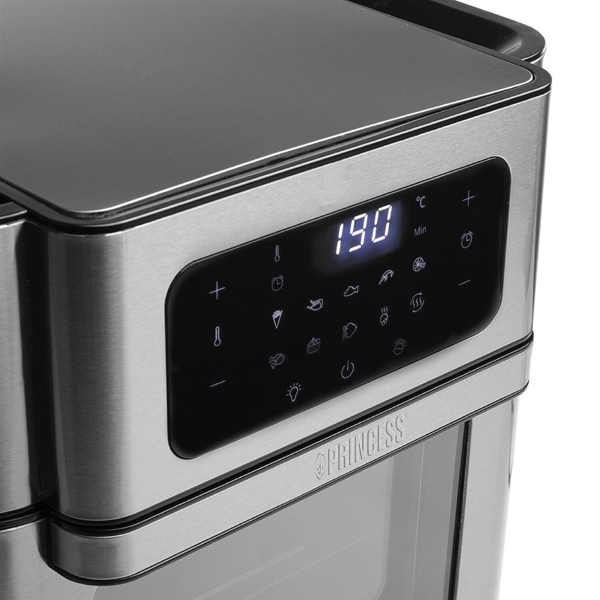 Princess 182065, 1500W, 10L, Air Fryer, Black/Silver