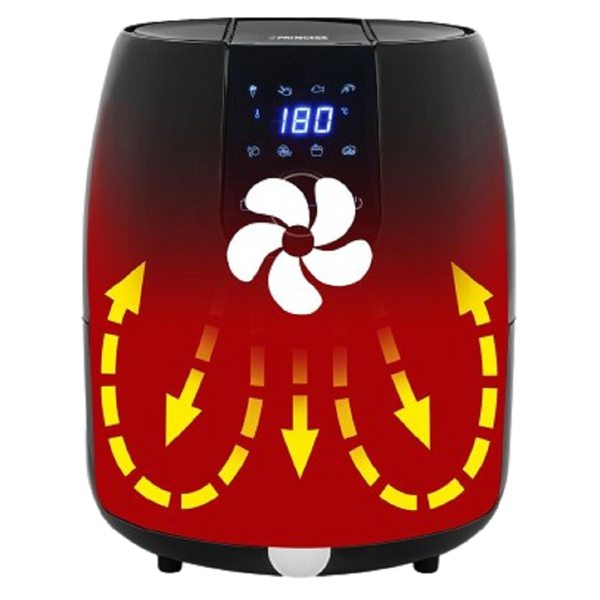 Princess 182025, 1500W, 4.5L, Air Fryer, Black