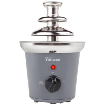 Tristar CF-1603, 32W, 0.4L, Chocolate Fountain, Grey