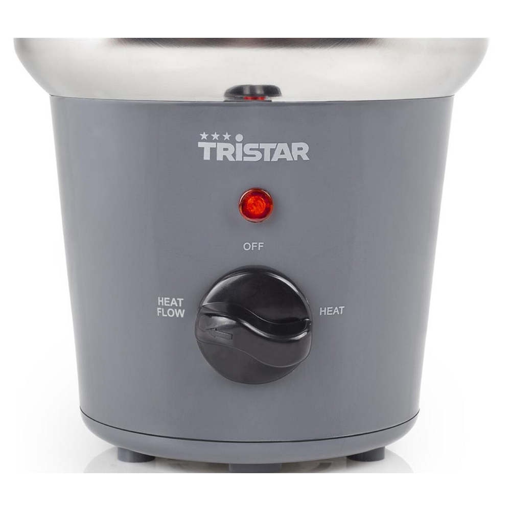 Tristar CF-1603, 32W, 0.4L, Chocolate Fountain, Grey