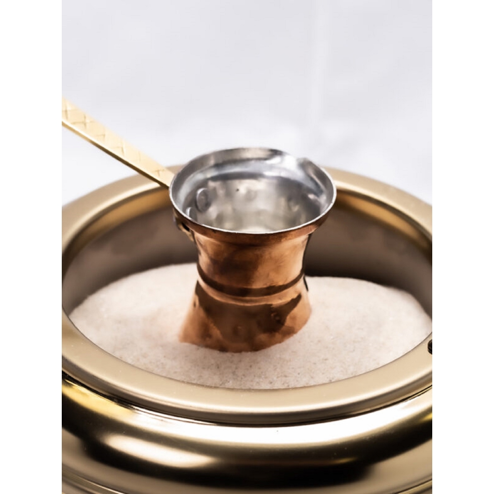 ქვიშის ყავის აპარატი Johny Greek AK/8-5, 600W, 1L, Coffee Machine, Gold 