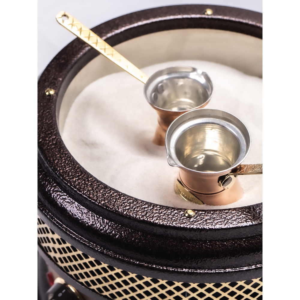 ქვიშის ყავის აპარატი Johny Greek AK/8-3 N, 1200W, 1L, Coffee Machine, Gold