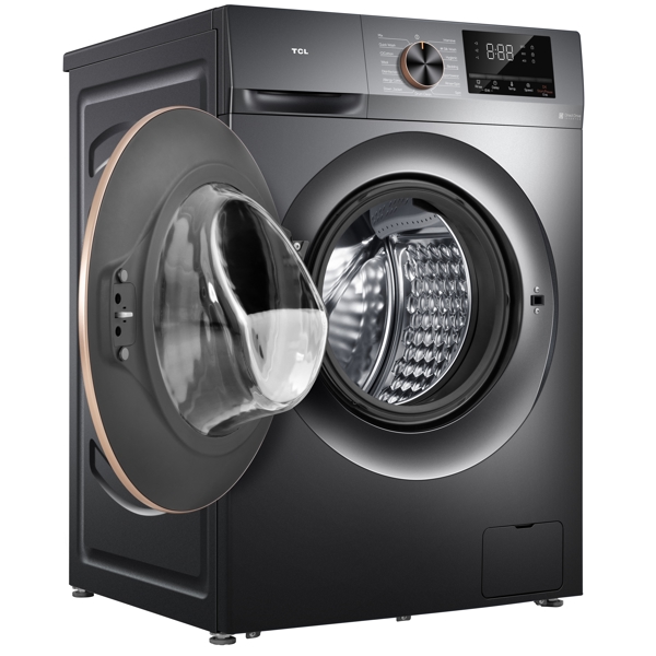 სარეცხი მაქნქანა TCL P2210FLG, 10Kg, B, 1200Rpm, Washing Machine, Dark Grey