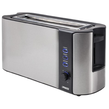 Princess 142353, 1000W, Toaster, Metallic Silver