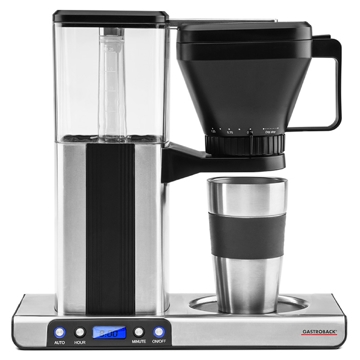 Gastroback 42706, 1550W, 1.25L, Filter Coffee Machine, Silver