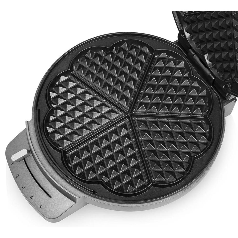 Princess 132380, 1200W, Waffle Maker, Gray/Black