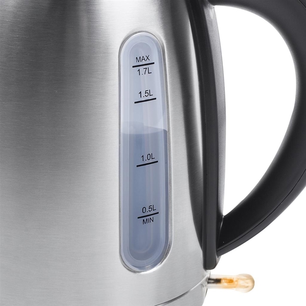 ელექტრო ჩაიდანი Princess 236018, 2200W, 1.7L, Electric Kettle, Silver