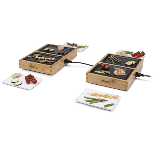 Princess Dinner4All Pure 104040, 840W, Griddle, Wood