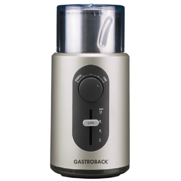 Gastroback 42601, 200W, Coffee Grinder, Silver