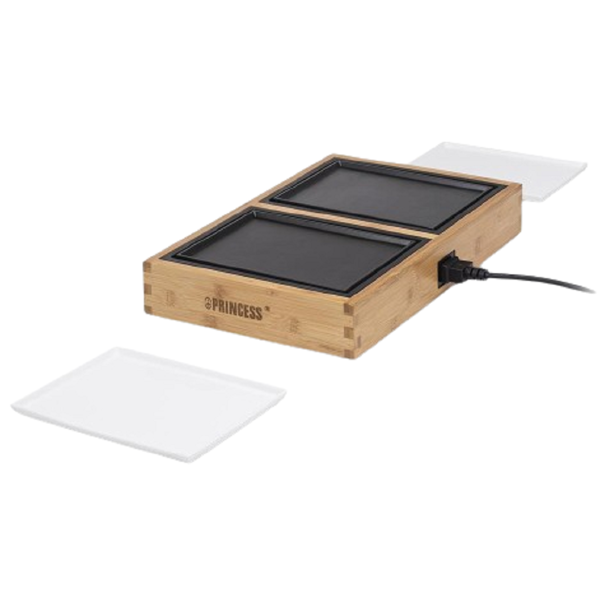 Princess Dinner4Two Pure 104020, 420W, Griddle, Wood