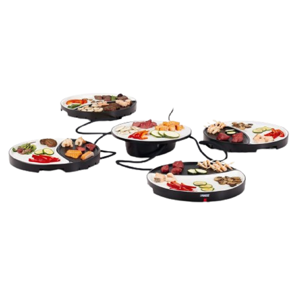 გრილი Princess Dinner4All 103080, 250W, Griddle, Black/White