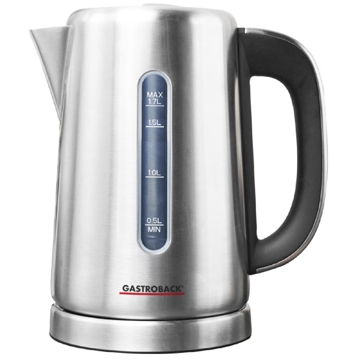 ელექტრო ჩაიდანი Gastroback 42441, 3000W, 1.7L, Electric Kettle, Silver