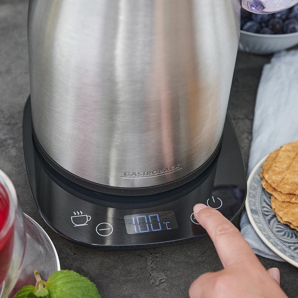 Gastroback 42426, 2200W, 1.7L, Electric Kettle, Silver