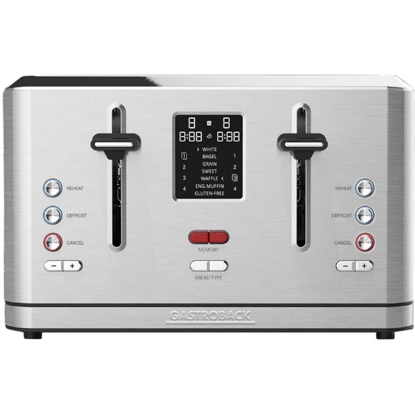 Gastroback 42396, 1900W, Toaster, Silver