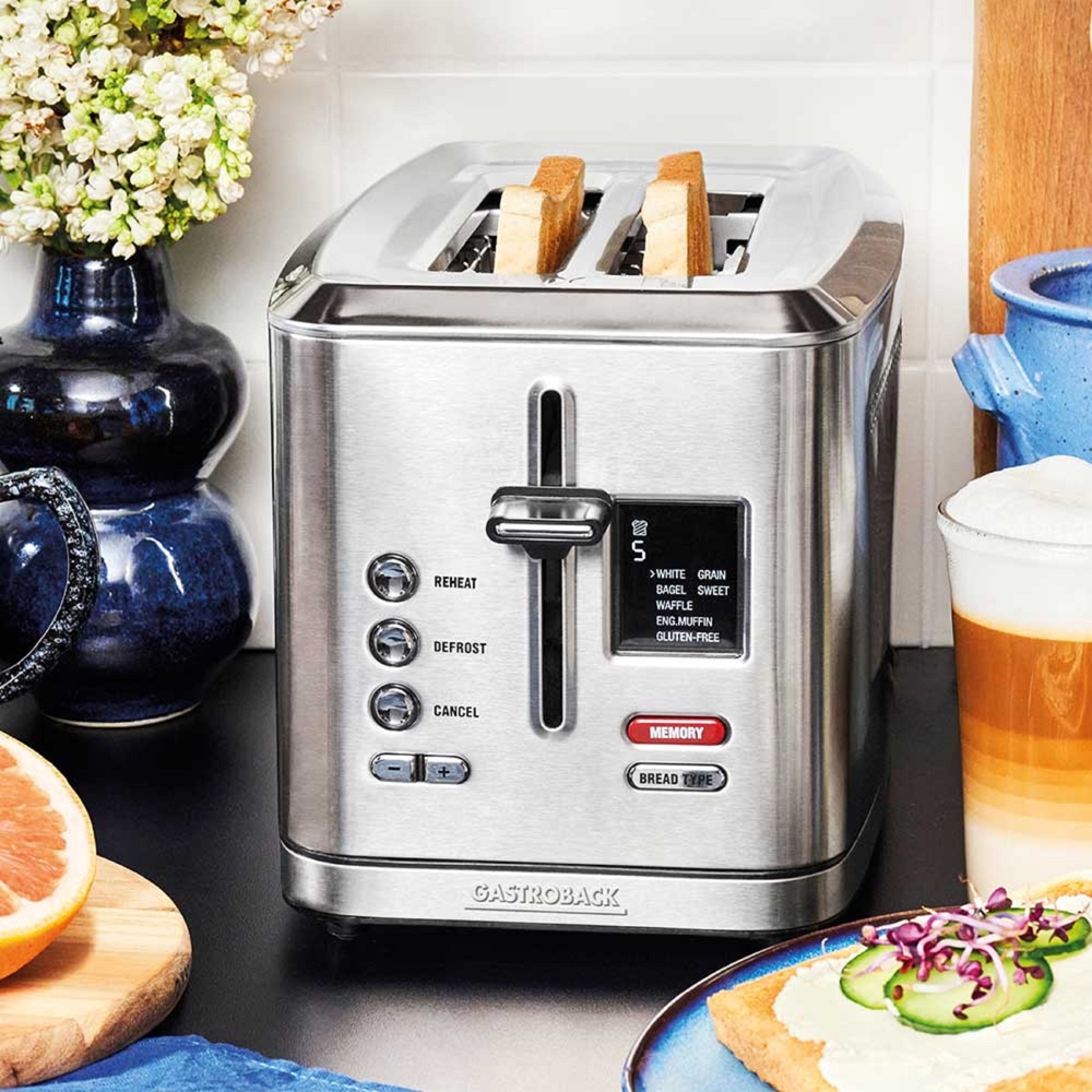 ტოსტერი Gastroback 42395, 950W, Toaster, Silver