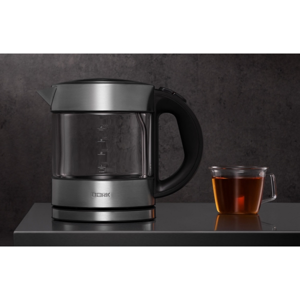 ელექტრო ჩაიდანი Bork K702, 2400W, 1L, Electric Kettle, Silver