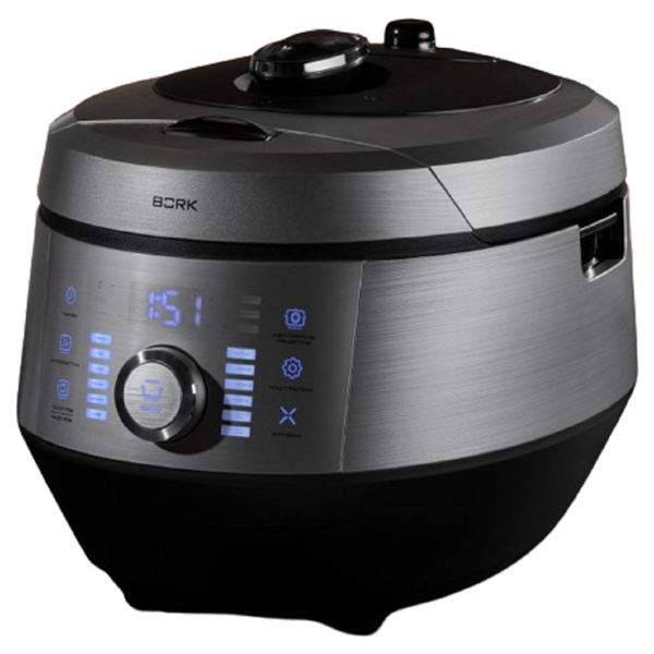 მულტსახარში Bork U800, 1400W, 3L, Multifunction Cooker, Silver/Black