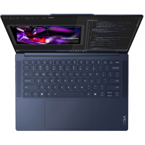 ნოუთბუქი Lenovo 83ED004ARK Yoga Slim 7, 14.5", Snapdragon X Elite-X1E-78-100, 32GB, 1TB SSD, Integrated, W11H, Blue