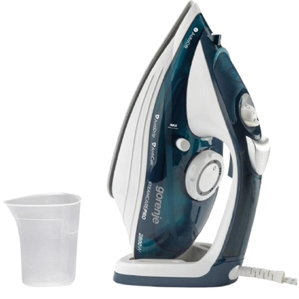 ორთქლის უთო Gorenje SIH2800TQC/2600TQC/D, 2800W, 350ML, Steam Iron, Blue