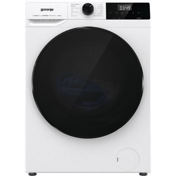 სარეცხი მანქანა Gorenje WNHAI1X4APS/C, 10.5Kg, 1400Rpm, Washing Machine, White/Black