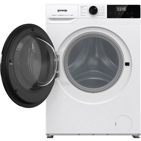 სარეცხი მანქანა Gorenje WNHAI1X4APS/C, 10.5Kg, 1400Rpm, Washing Machine, White/Black